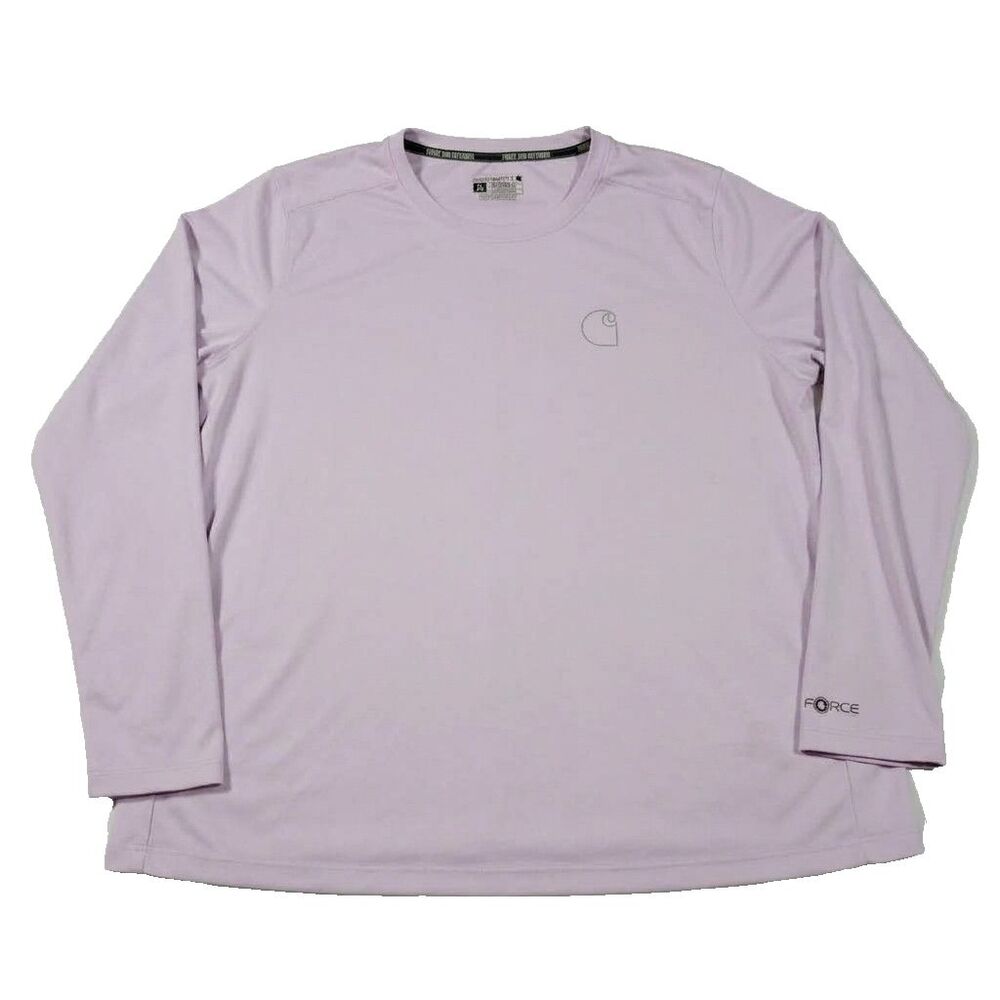 Carhartt Force Sun Defender Relaxed Lavender Long Sleeve T-Shirt Women’s XL